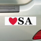 Love USA Bumpersticker (Op auto)