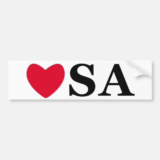 Love USA Bumpersticker (Voorkant)