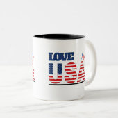 Love USA nieuwe mok design (Voorkant rechts)