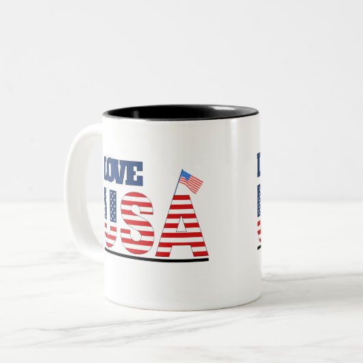 Love USA nieuwe mok design (Voorkant links)