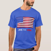 Love USA/Red White Blue Flag T-Shirt (Voorkant)