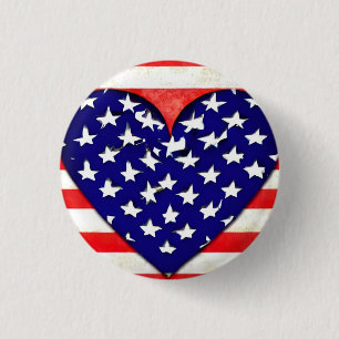 Love USA Ronde Button 3,2 Cm