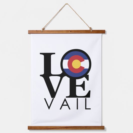 LOVE Vail Colorado Hangend Wandkleed (Voorkant)