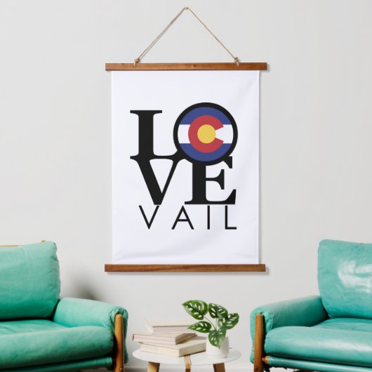LOVE Vail Colorado Hangend Wandkleed (Woonkamer)