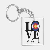 LOVE Vail Colorado Sleutelhanger (Voorkant Links)