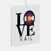 LOVE Vail Metalen Ornament (Voorkant Rechts)