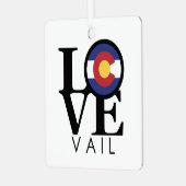 LOVE Vail Metalen Ornament (Voorkant links)