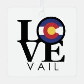 LOVE Vail Metalen Ornament (Voorkant)