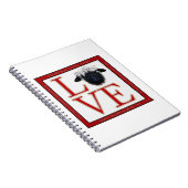 Love Valais Blerkse Sheep Notebook Notitieboek (Rechterzijde)