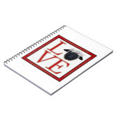 Love Valais Blerkse Sheep Notebook Notitieboek (Linkerzijde)