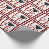 Love Valais Blerkse Sheep Wrapping Paper Cadeaupapier (Hoek)