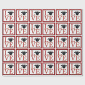 Love Valais Blerkse Sheep Wrapping Paper Cadeaupapier (Vlak)