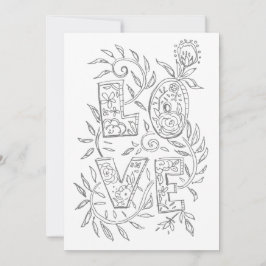 LOVE Valentijn Adult Colour Card Feestdagenkaart