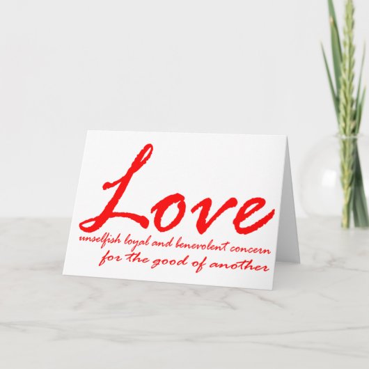 Love Valentijn Feestdagen Kaart (Voorkant)