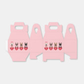 Love Valentijn French Bulldogs Bedankdoosjes (Uitgevouwen)