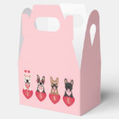 Love Valentijn French Bulldogs Bedankdoosjes (Geopend)