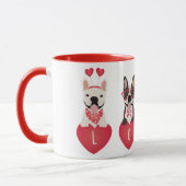 Love Valentijn French Bulldogs Mok (Links)
