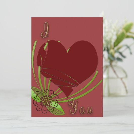 Love Valentijn Kaart (Staand voorkant)