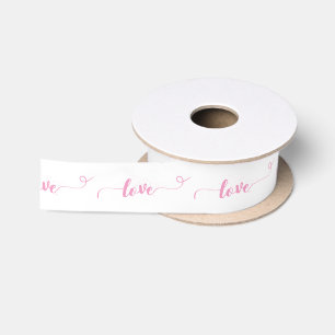 Love-Valentijn-Roze Cute Satijnen Lint