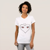 Love Valentijns Heart Tshirts (Voorkant volledig)