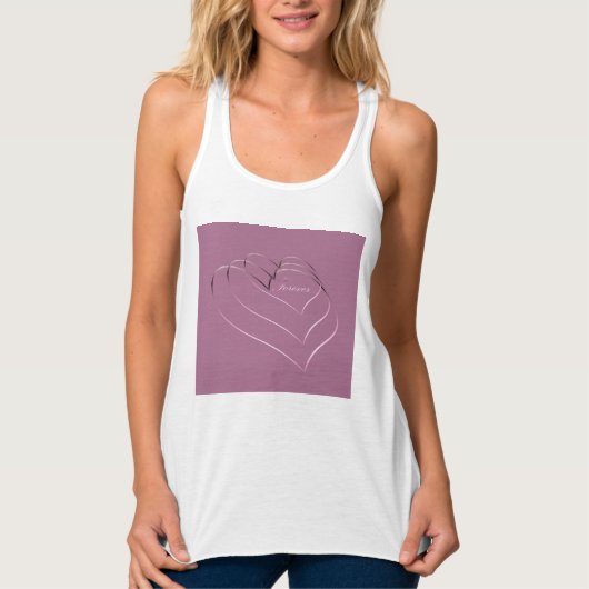 Love Valentijns Hearts Design Tanktop (Voorkant)
