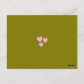 LOVE Valentijnsdag Aangepaste foto's Briefkaart (Achterkant)