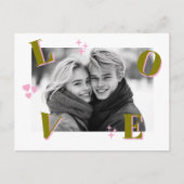 LOVE Valentijnsdag Aangepaste foto's Briefkaart (Voorkant)