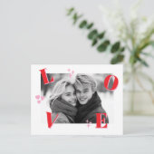 LOVE Valentijnsdag Aangepaste foto's Briefkaart (Staand voorkant)