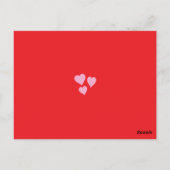 LOVE Valentijnsdag Aangepaste foto's Briefkaart (Achterkant)