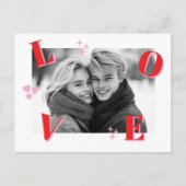 LOVE Valentijnsdag Aangepaste foto's Briefkaart (Voorkant)