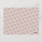  LOVE Valentijnsdag Aangepaste foto's Briefkaart (Achterkant)