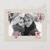  LOVE Valentijnsdag Aangepaste foto's Briefkaart (Voorkant)