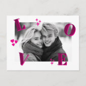 LOVE Valentijnsdag Aangepaste foto's Briefkaart (Voorkant)