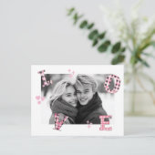 LOVE Valentijnsdag Aangepaste foto's Briefkaart (Staand voorkant)