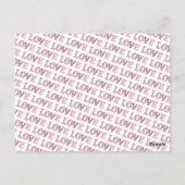 LOVE Valentijnsdag Aangepaste foto's Briefkaart (Achterkant)