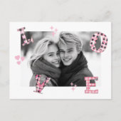 LOVE Valentijnsdag Aangepaste foto's Briefkaart (Voorkant)
