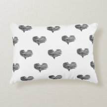 Love Valentijnsdag Black Heart Sketch