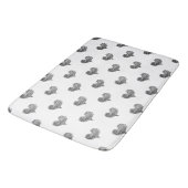 Love Valentijnsdag Black Heart Sketch Badmat (Gekanteld)