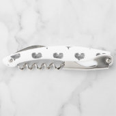 Love Valentijnsdag Black Heart Sketch Kurkentrekker (Achterkant)