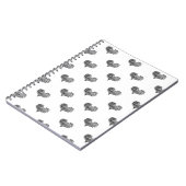 Love Valentijnsdag Black Heart Sketch Notitieboek (Linkerzijde)