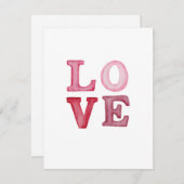 Love Valentijnsdag Card Feestdagenkaart (Voorkant / Achterkant)