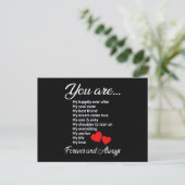 Love Valentijnsdag Couples Heart Funny Gift Idea Briefkaart (Staand voorkant)