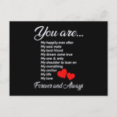 Love Valentijnsdag Couples Heart Funny Gift Idea Briefkaart (Voorkant)