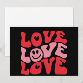 Love Valentijnsdag Groovy Funny Holiday Feestdagenkaart (Voorkant / Achterkant)