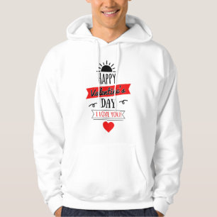 Love Valentijnsdag Heart Couples Cute Funny Gift Hoodie