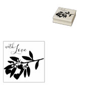Love Valentijnsdag Hearts Branch Flowers Vakantie Rubberstempel (Gestempeld)