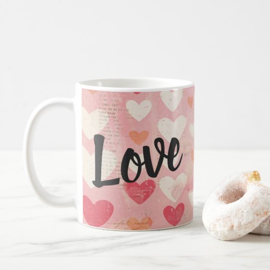 Love Valentijnsdag Koffiemok (Met donut)