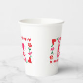 Love Valentijnsdag Paper Cups Papieren Bekers (Links)