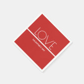 Love Valentijnsdag | Papieren Servetten (Hoek)