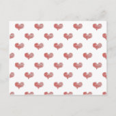 Love Valentijnsdag Red Heart Sketch Briefkaart (Voorkant)